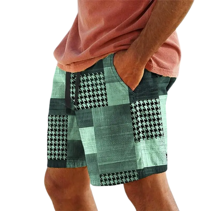 Urban Patchwork Beach Shorts
